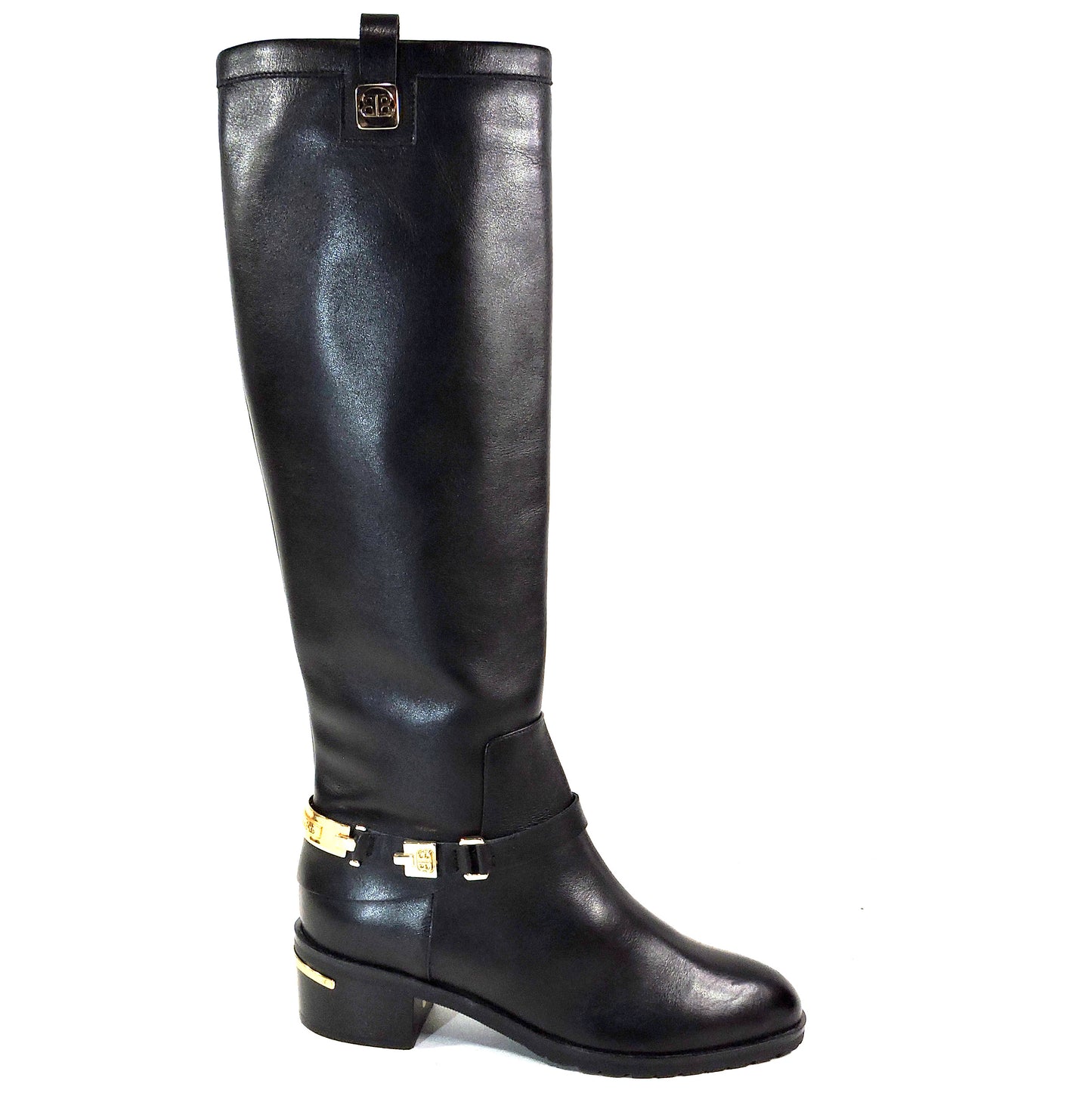 BALDININI 🇮🇹 WOMEN'S BLACK SOFT LEATHER COMFORT FASHION KNEE -HIGH BOOTS