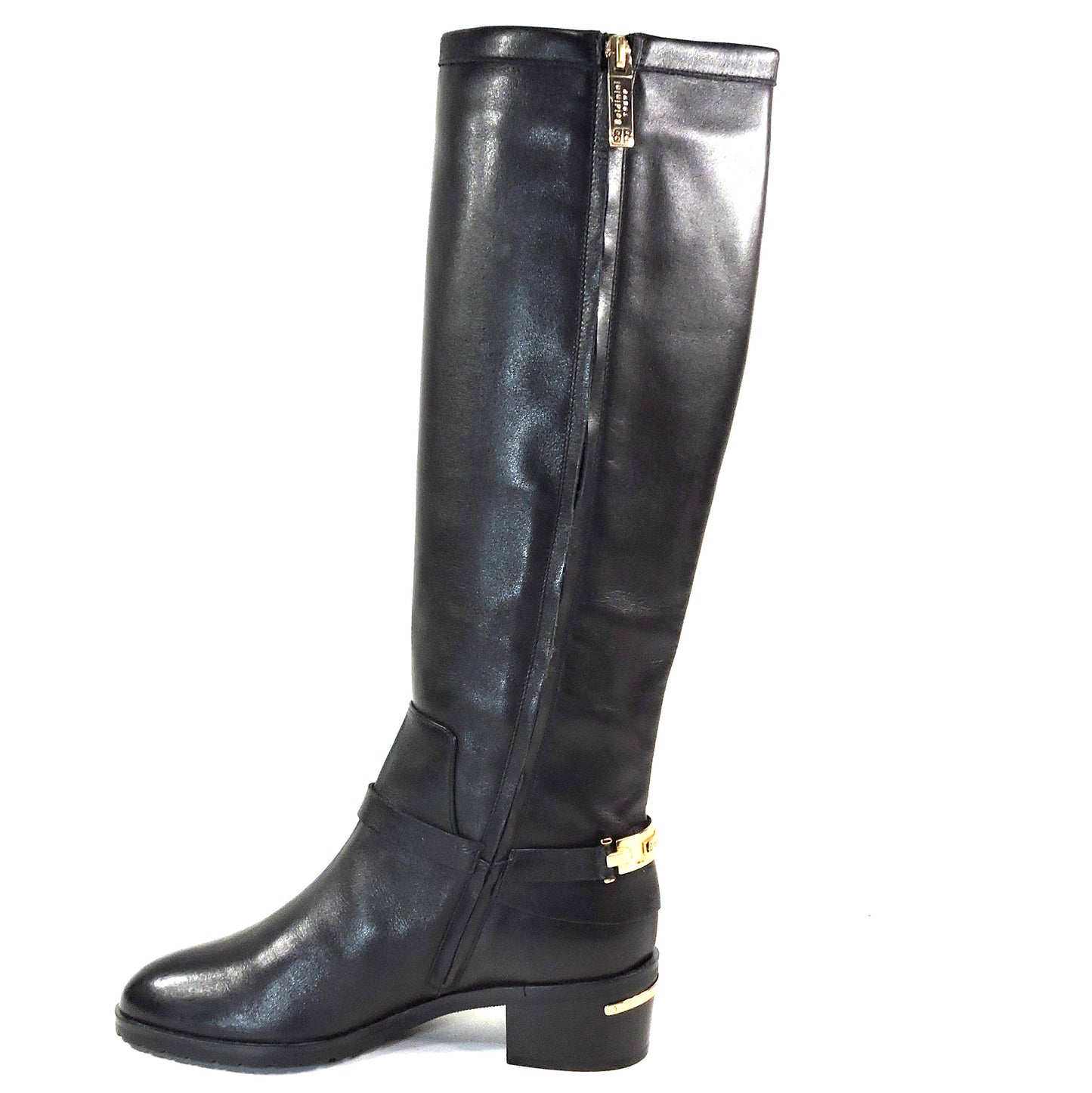 BALDININI 🇮🇹 WOMEN'S BLACK SOFT LEATHER COMFORT FASHION KNEE -HIGH BOOTS