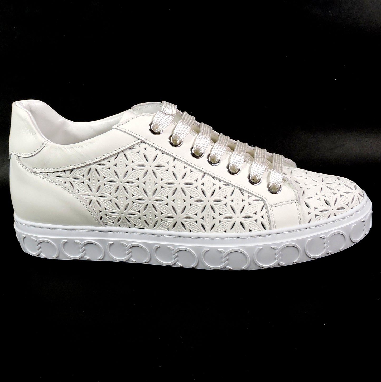 CASADEI 🇮🇹 WOMEN'S OFF WHITE SOFT LEATHER COMFORT FASHION SUMMER SNEAKERS