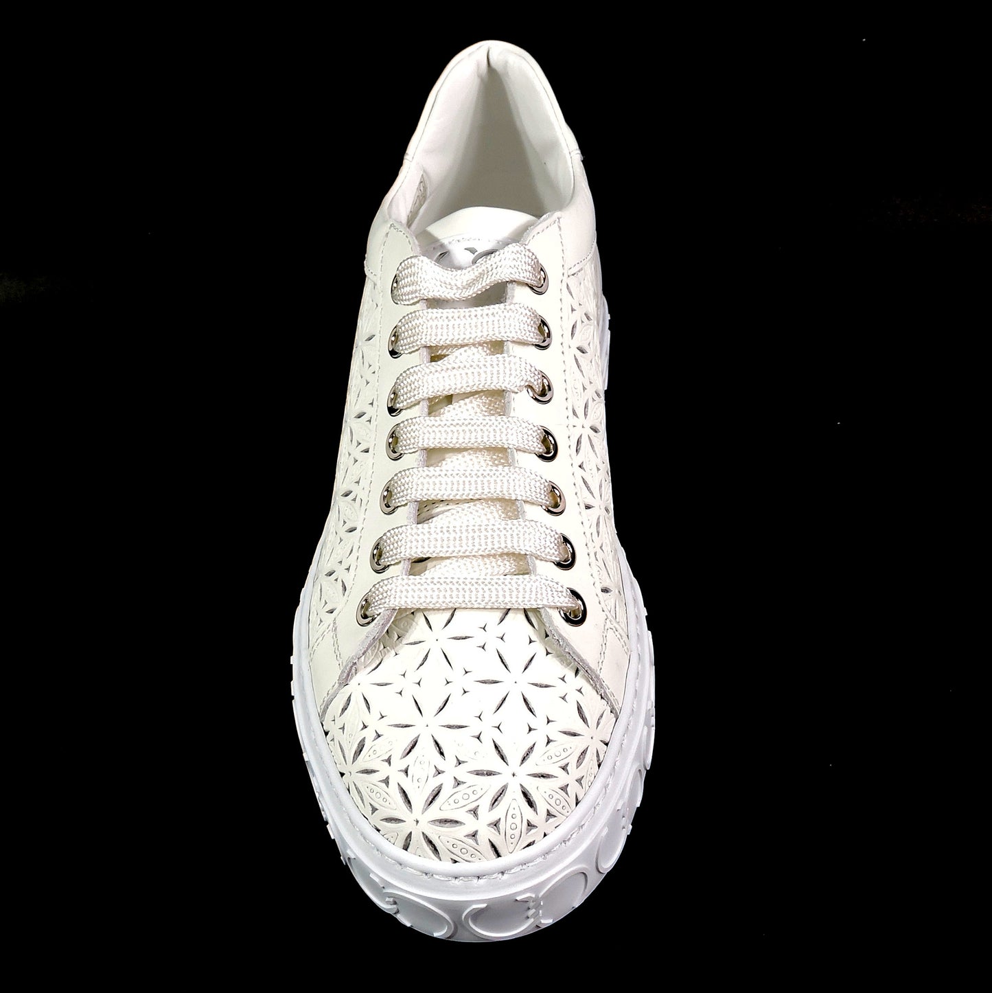 CASADEI 🇮🇹 WOMEN'S OFF WHITE SOFT LEATHER COMFORT FASHION SUMMER SNEAKERS