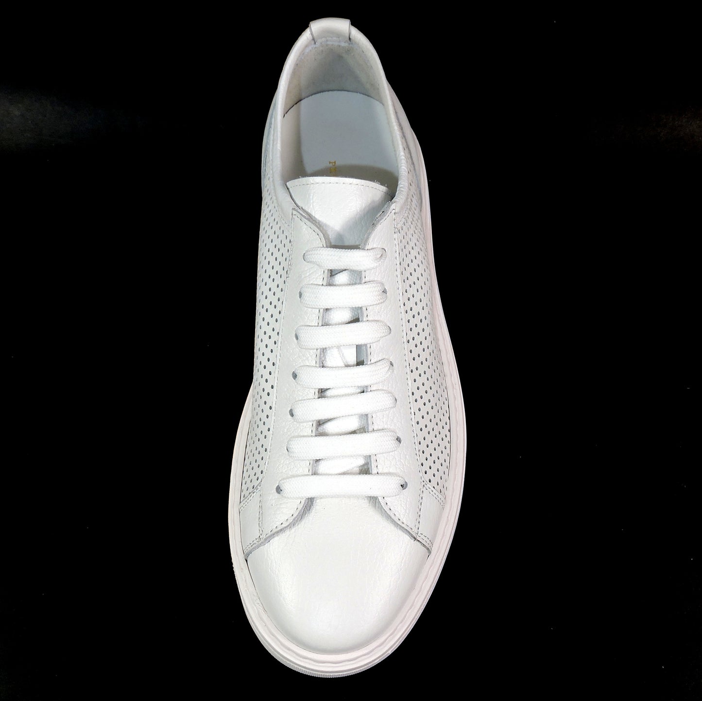 ALBERTO CICCIOLI 🇮🇹 MEN'S WHITE SOFT LEATHER COMFORT SUMMER SNEAKERS 42 EU