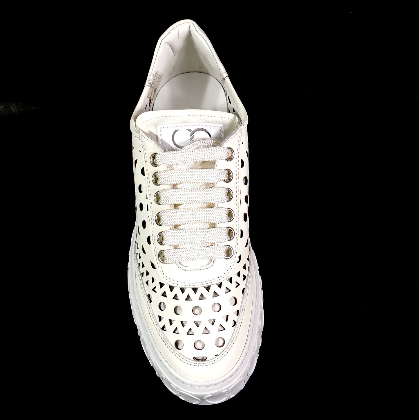 CASADEI 🇮🇹 WOMEN'S SOFT WHITE LEATHER COMFORT SUMMER FASHION SNEAKERS