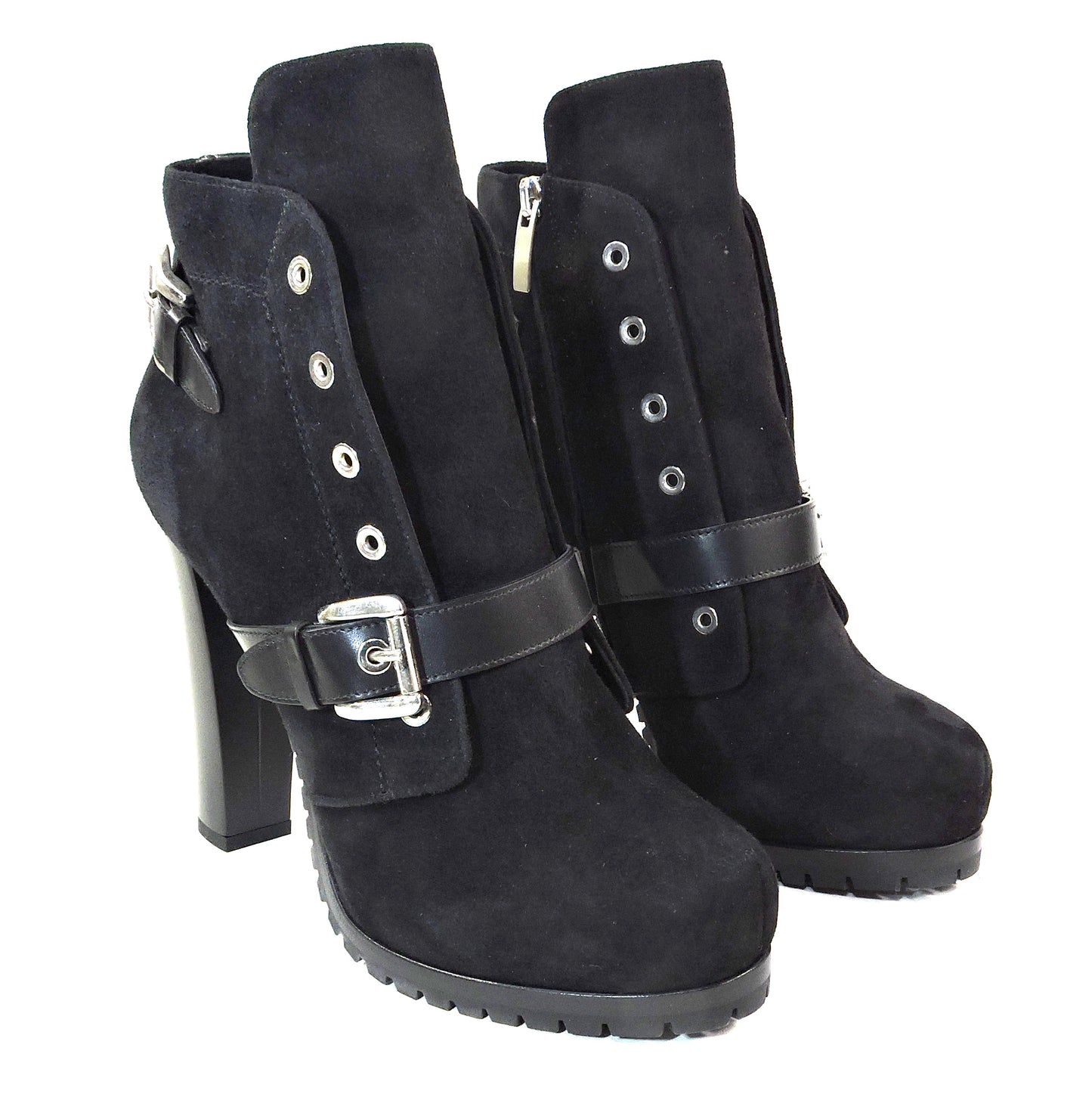 REJOIS BY GIANMARCO LORENZI 🇮🇹 WOMEN'S BLACK SUEDE COMFORT FASHION BOOTIE
