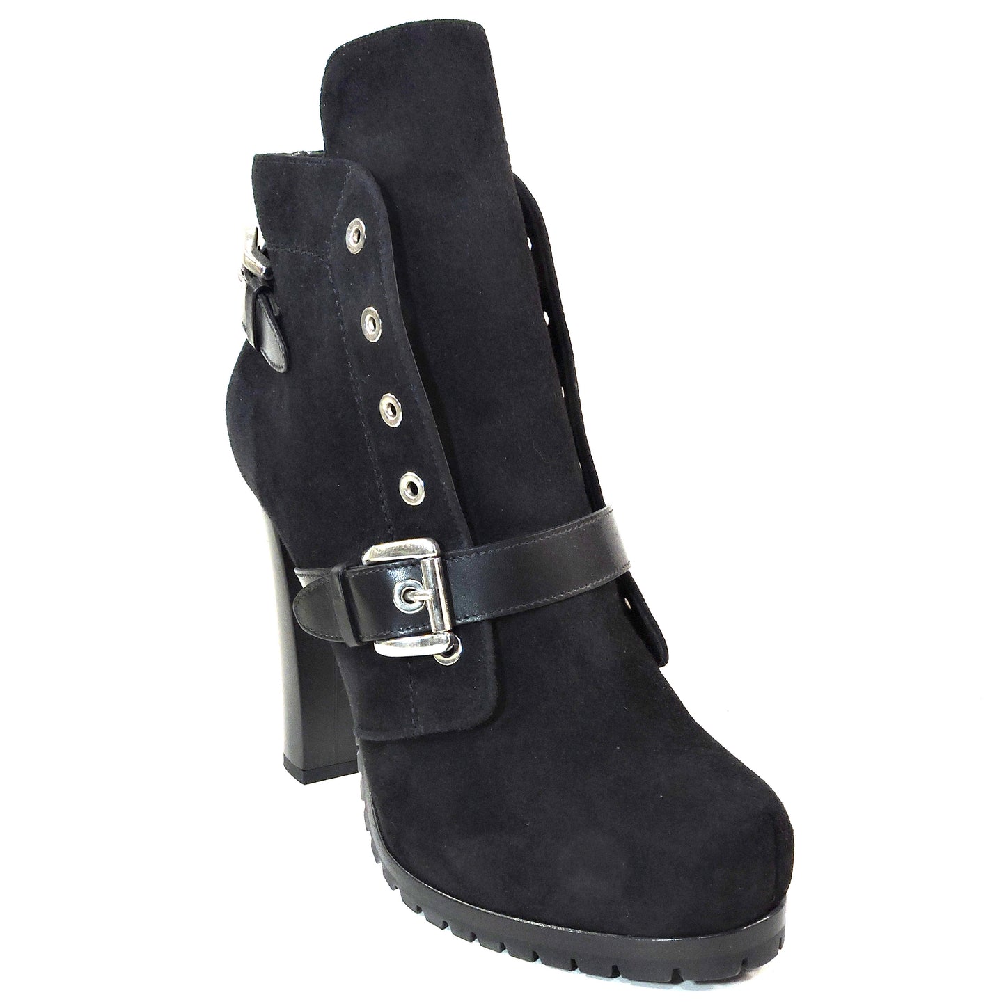 REJOIS BY GIANMARCO LORENZI 🇮🇹 WOMEN'S BLACK SUEDE COMFORT FASHION BOOTIE