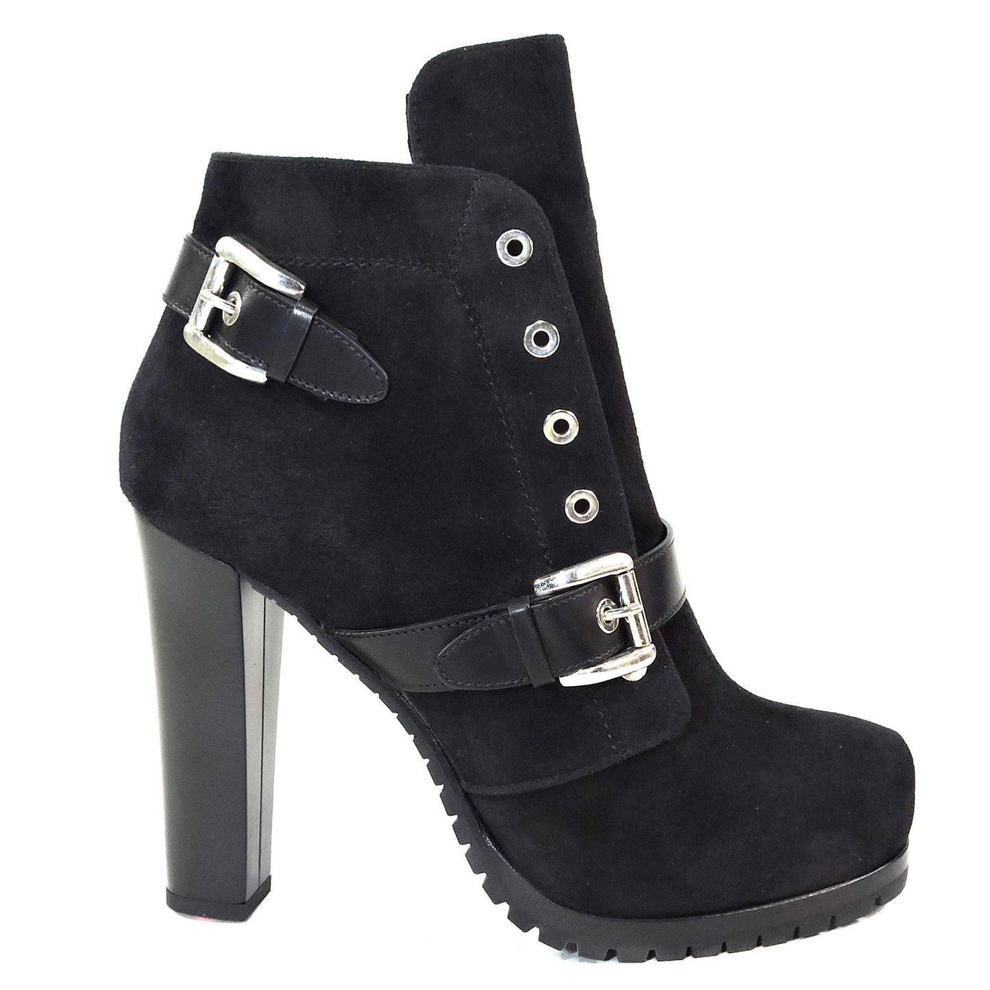 REJOIS BY GIANMARCO LORENZI 🇮🇹 WOMEN'S BLACK SUEDE COMFORT FASHION BOOTIE