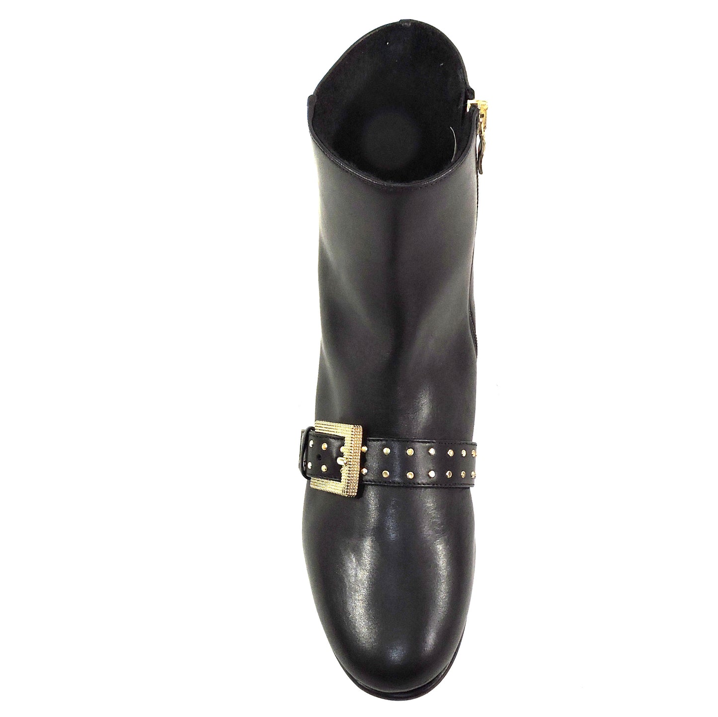 ALBERTO CICCIOLI 🇮🇹 WOMEN'S BLACK SOFT LEATHER COMFORT FASHION ANKLE BOOTIE