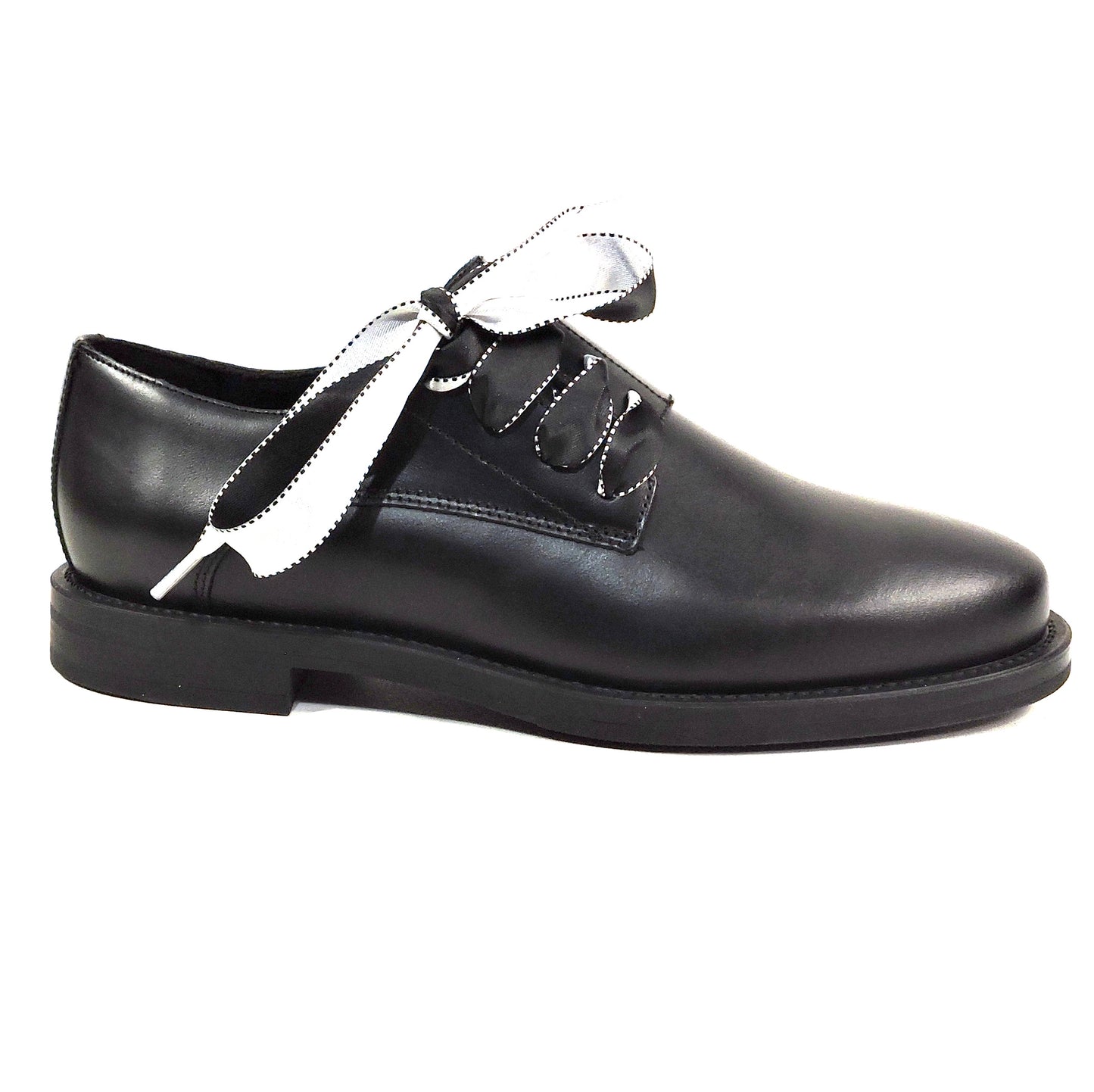 FRAU 🇮🇹 WOMEN' S BLACK SOFT LEATHER COMFORT FASHION OXFORD SHOES