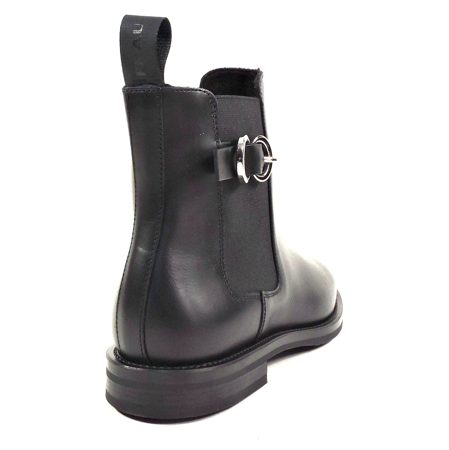 FRAU 🇮🇹 WOMEN' S BLACK SOFT LEATHER COMFORT WINTER CHELSEA FASHION BOOTIES