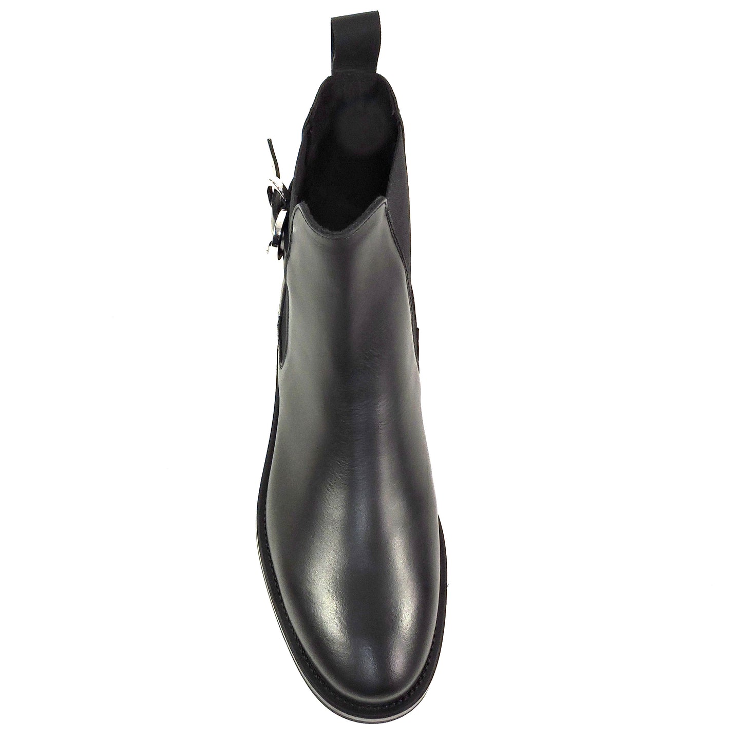 FRAU 🇮🇹 WOMEN' S BLACK SOFT LEATHER COMFORT WINTER CHELSEA FASHION BOOTIES