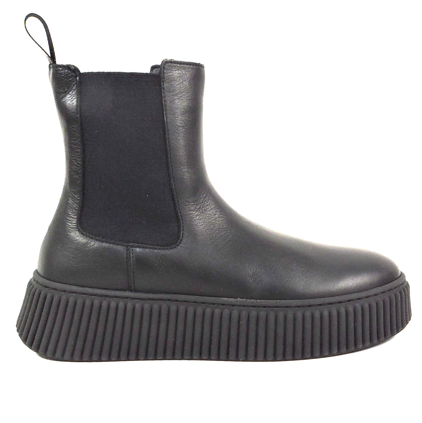 FRAU 🇮🇹 WOMEN' S BLACK SOFT LEATHER COMFORT WINTER CHELSEA BOOTS