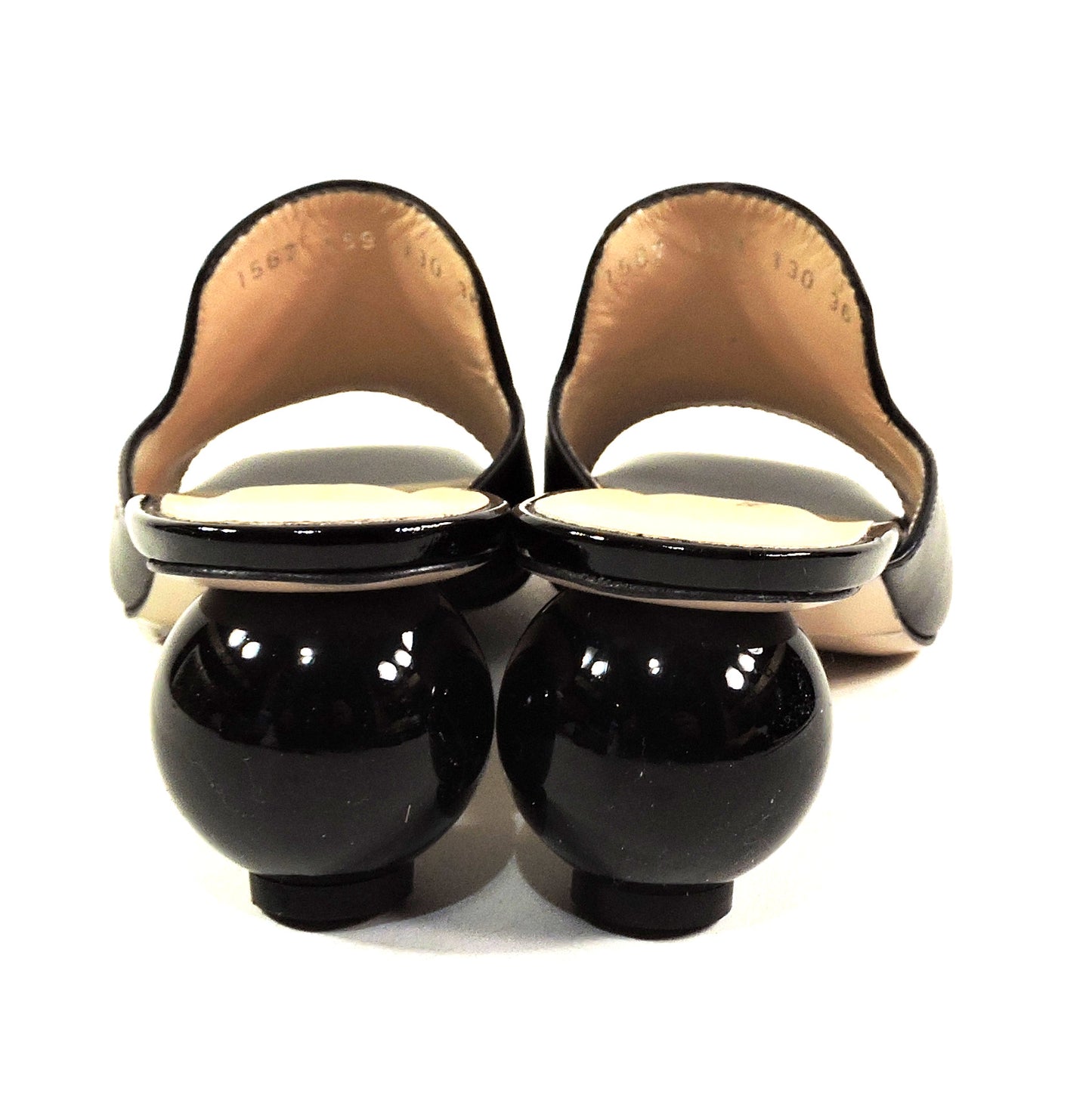 PAOLA FABIANI 🇮🇹 WOMEN'S BLACK SOFT LEATHER COMFORT SUMMER MULES