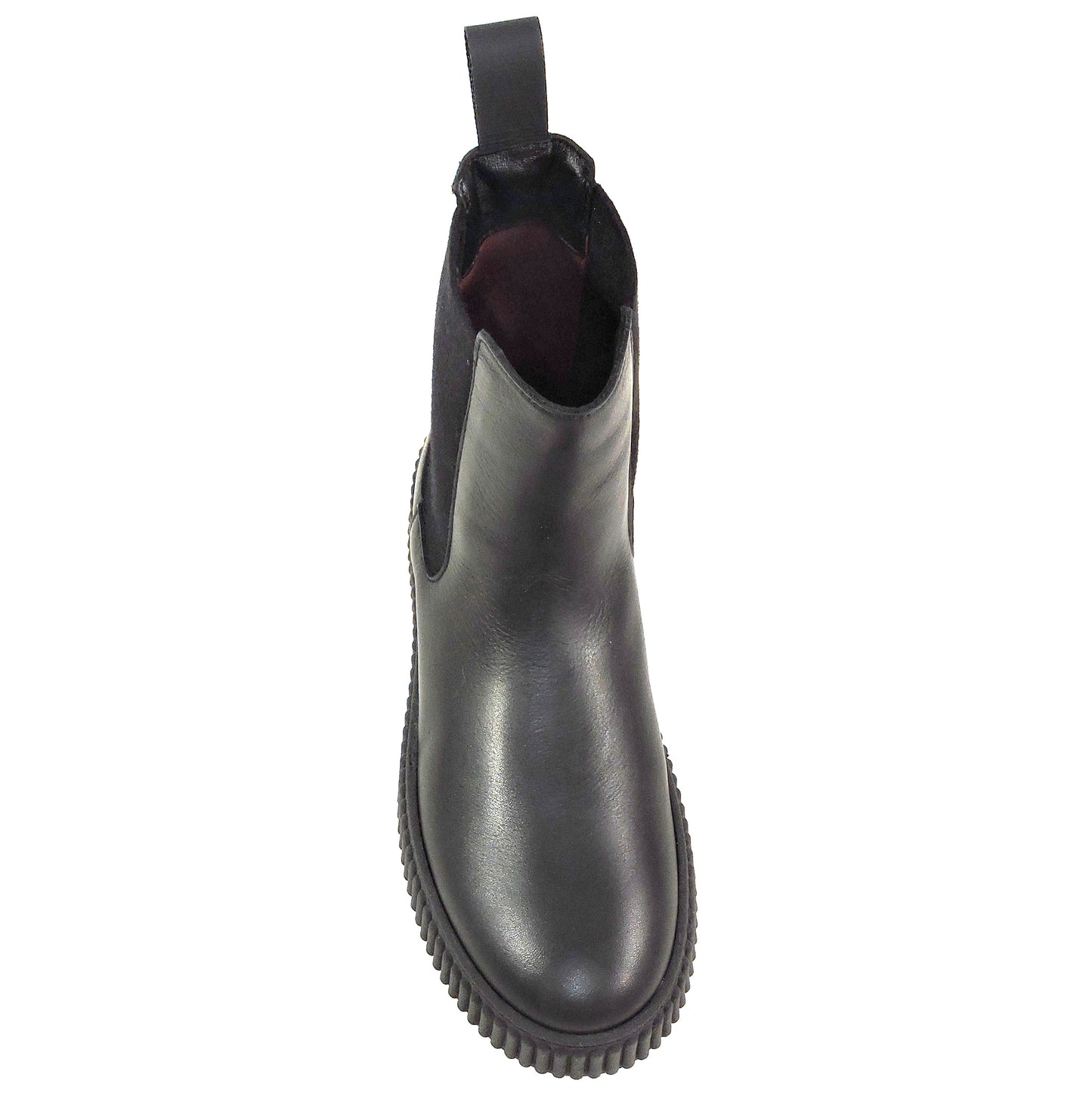 FRAU 🇮🇹 WOMEN' S BLACK SOFT LEATHER COMFORT WINTER CHELSEA BOOTS
