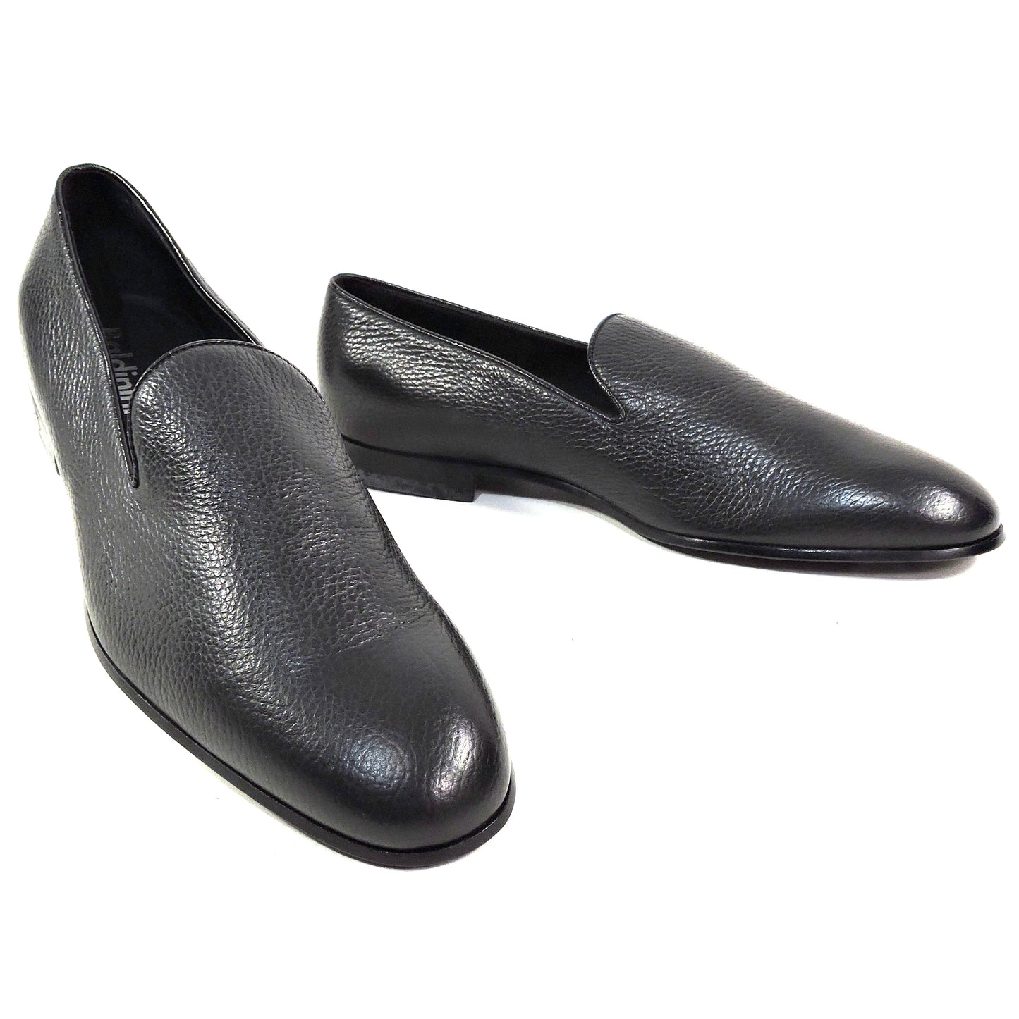 BALDININI 🇮🇹 MEN'S BLACK SOFT DEER LEATHER COMFORT LOAFERS