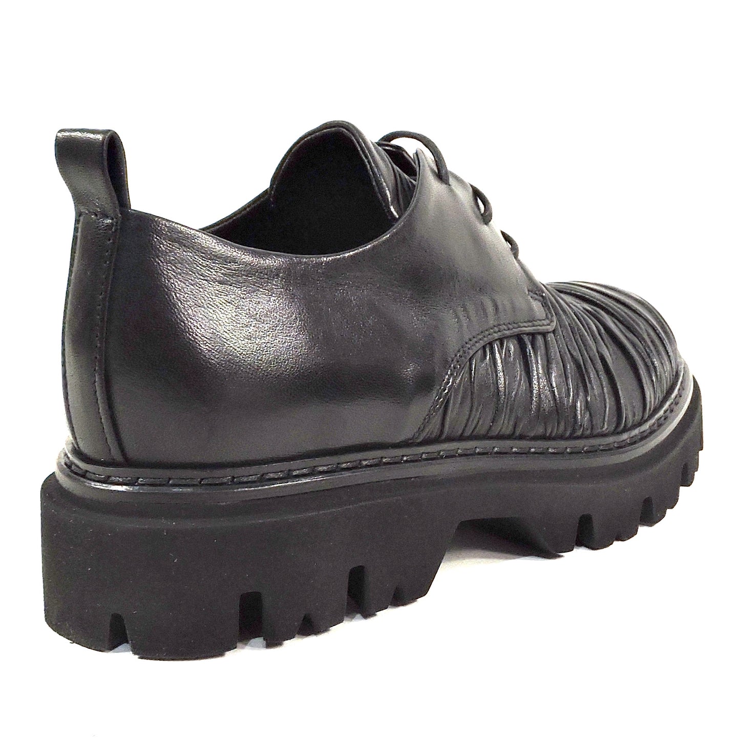 ALBERTO CICCIOLI 🇮🇹 WOMEN'S BLACK SOFT LEATHER COMFORT FASHION OXFORD SHOES 37