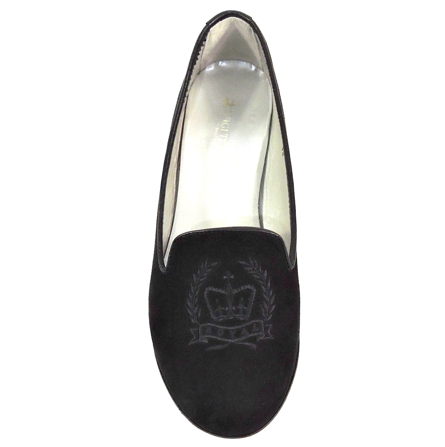 LUIGI TRAINI 🇮🇹 WOMEN'S SOFT BLACK SUEDE COMFORT FLAT LOAFERS