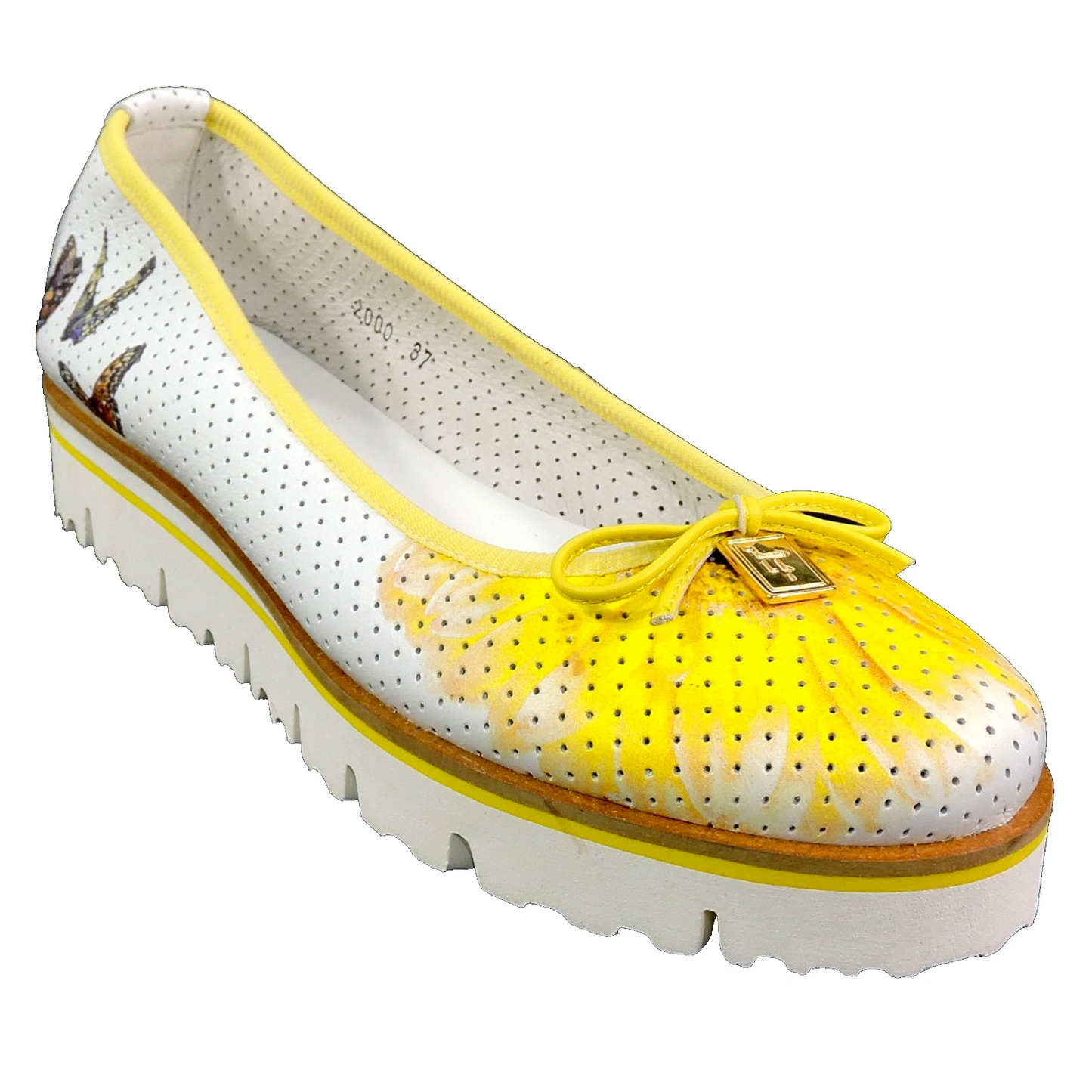 LUIGI TRAINI 🇮🇹 WOMEN'S SOFT WHITE LEATHER COMFORT FLAT SUMMER LOAFERS B