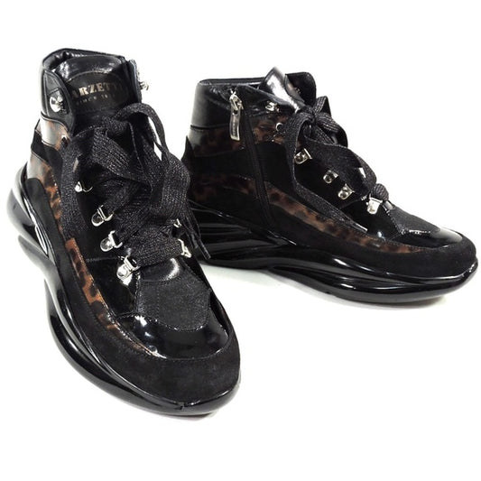 MARZETTI 🇮🇹 WOMEN'S SOFT SUEDE AND LEATHER COMFORT WINTER FASHION SNEAKERS