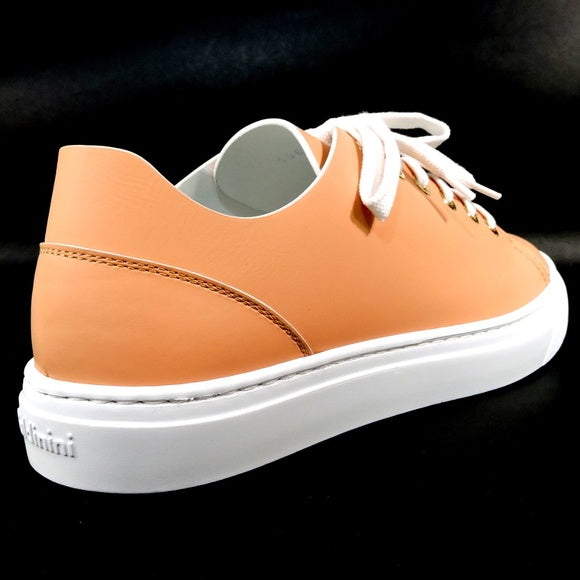 BALDININI 🇮🇹 WOMEN'S COMFORT FLATS PEACH SOFT LEATHER SNEAKERS