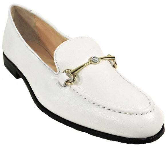 BALDININI 🇮🇹WOMEN'S WHITE SOFT LEATHER COMFORT LOAFERS