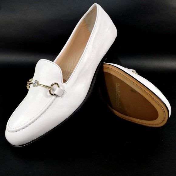 BALDININI 🇮🇹WOMEN'S WHITE SOFT LEATHER COMFORT LOAFERS