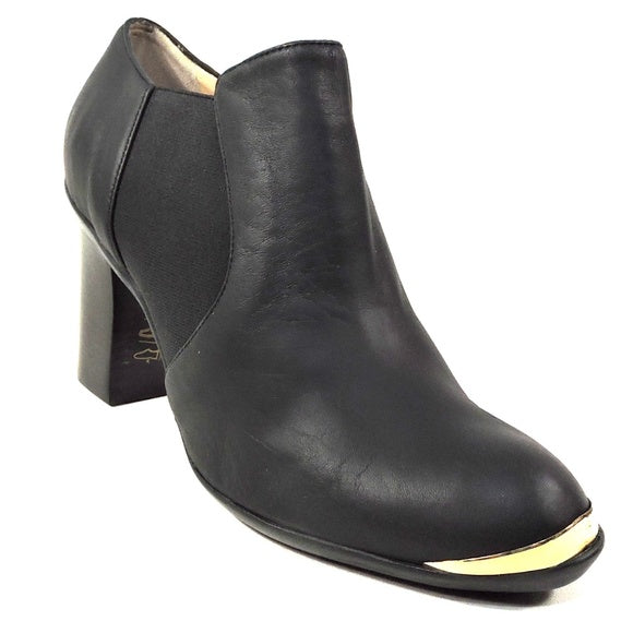 BALDININI 🇮🇹 WOMEN'S BLACK SOFT LEATHER COMFORT CHELSEA BOOTIE