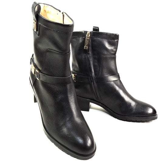 BALDININI 🇮🇹 WOMEN'S BLACK SOFT LEATHER COMFORT WINTER BOOTIE