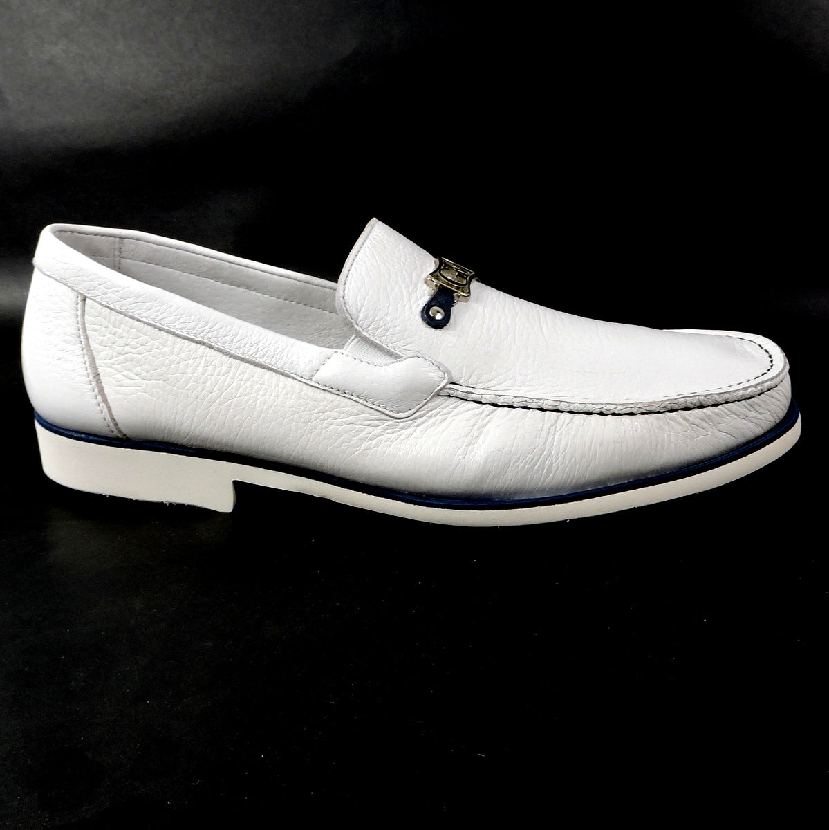 GOODMAN 🇮🇹 MEN'S SOFT WHITE LEATHER COMFORT LOAFERS