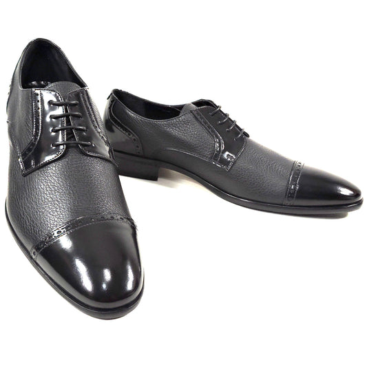 GOOD MAN🇮🇹 MEN'S COMFORT BLACK LEATHER OXFORD SHOES