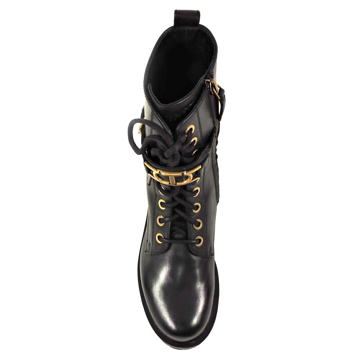 TWINSET 🇮🇹 WOMEN'S BLACK LEATHER WINTER BOOTS
