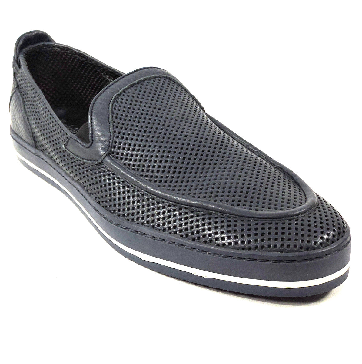 Loafer Baldinini Outlet On Line BALDININI ?? MEN'S BLUE LEATHER