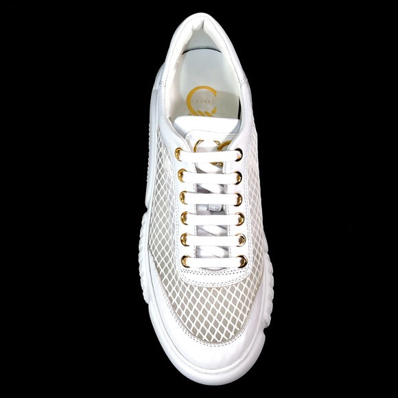 CASADEI 🇮🇹 WOMENS WHITE LEATHER SUMMER FASHION COMFORT SNEAKERS